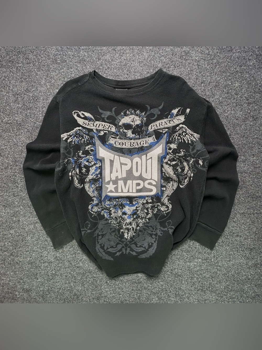 Y2K Tapout MPS black thermal long sleeve
